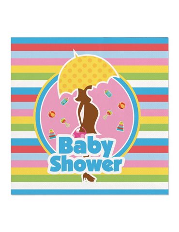 Party Napkins Baby Shower 25 x 25cm 20's