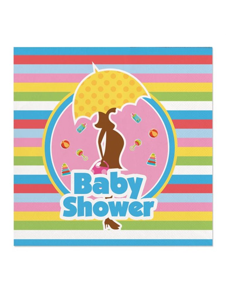 Party Napkins Baby Shower 25 x 25cm 20's