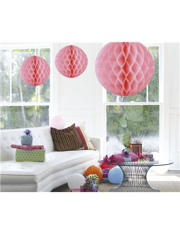 Honeycomb Paper Ball Pink Baby 50cm