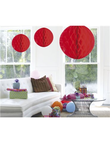 Honeycomb Paper Ball Red 50cm