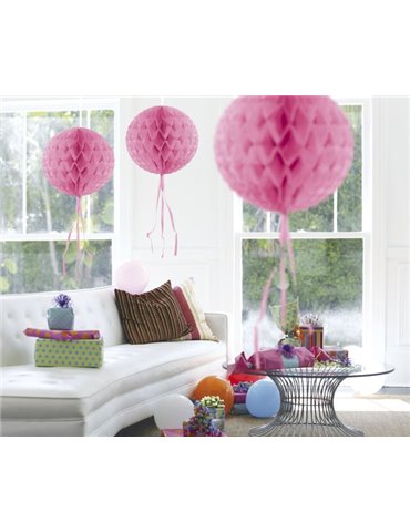 Honeycomb Paper Ball Baby Pink 30cm