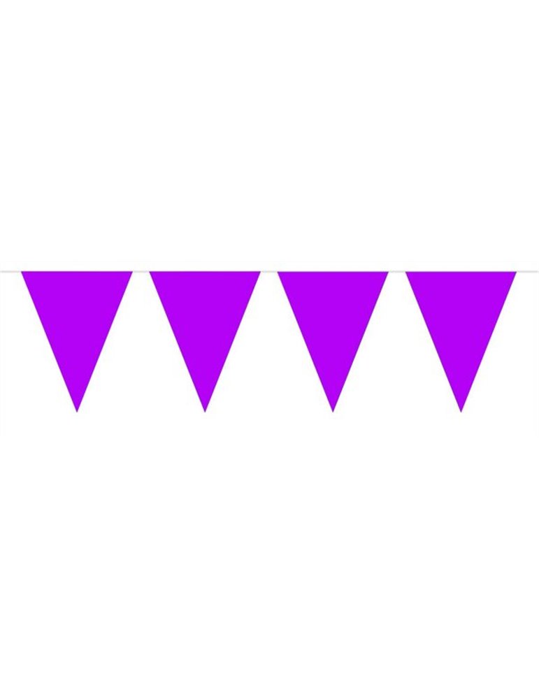 Bunting Plain Purple XL 10m