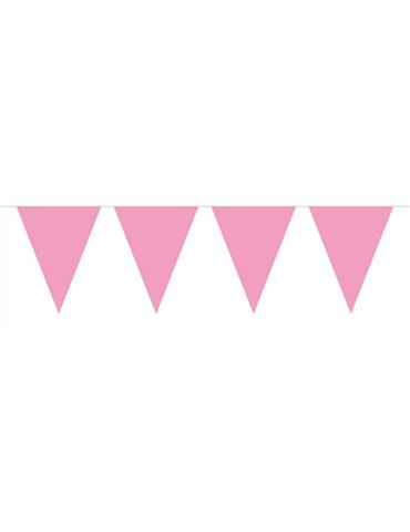 Bunting Plain Pink Baby XL 10m