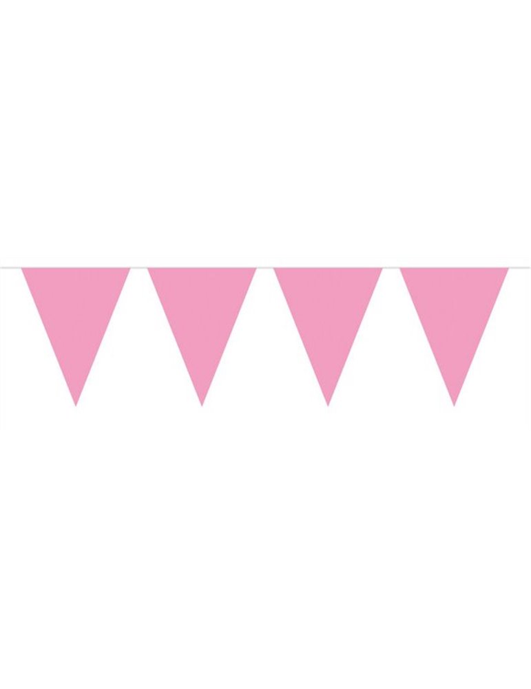 Bunting Plain Pink Baby XL 10m