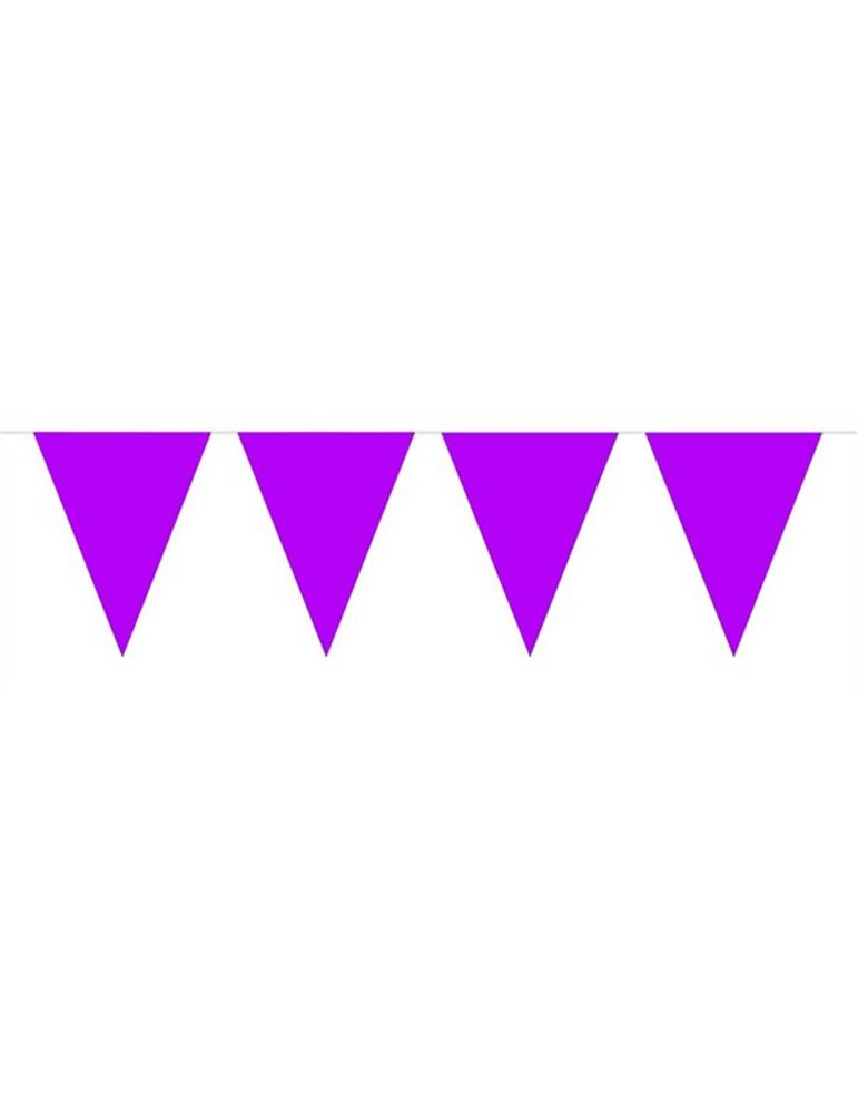 Bunting Plain Purple Mini 3m