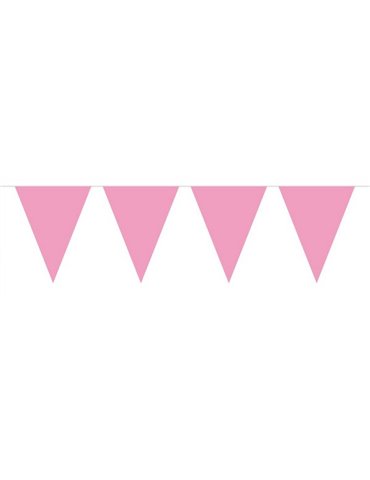 Bunting Plain Pink Baby Mini 3m