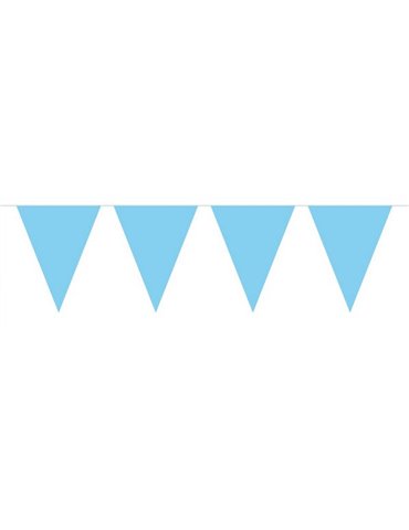 Bunting Plain Blue Baby Mini 3m