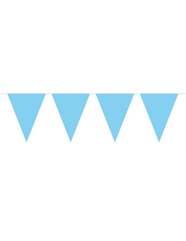 Bunting Plain Blue Baby Mini 3m