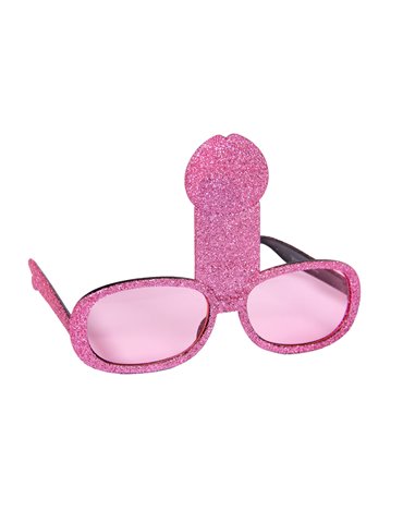 Hen Party Glasses Pink with Penis