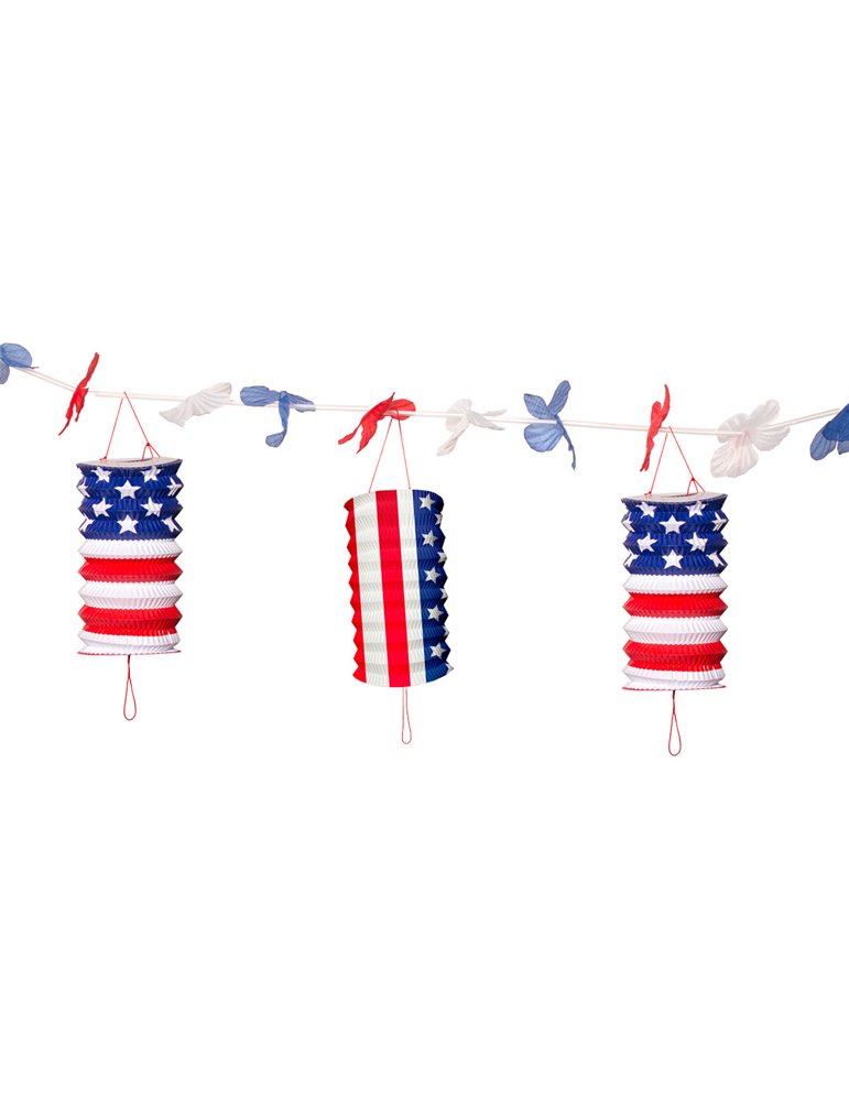 USA Party Lantern Garland 360cm