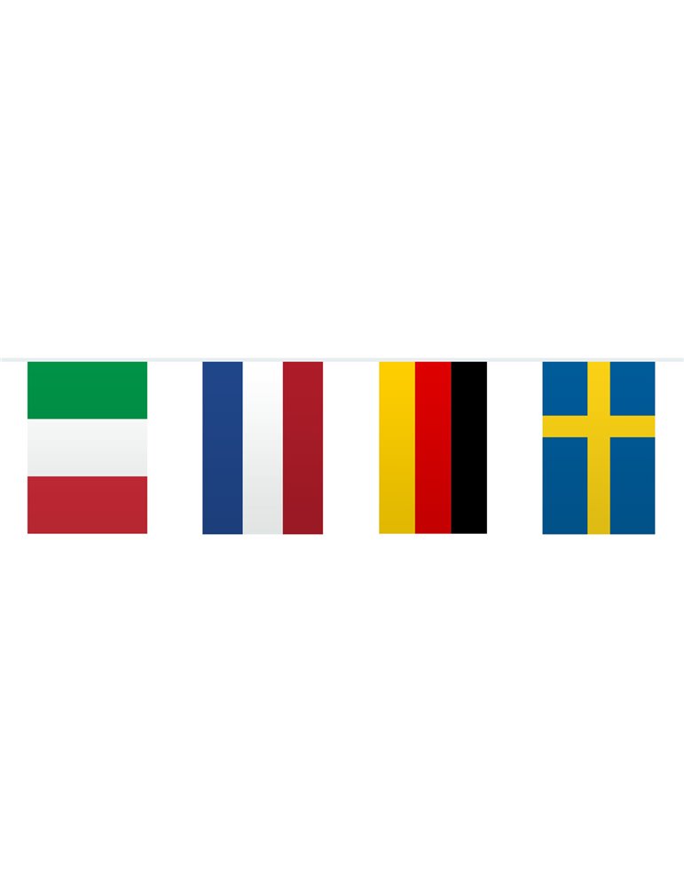 Bunting Europe Flags 10m