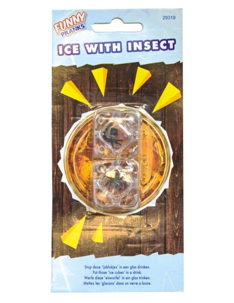 Funny Joke Bug - Ice Cube with Insect