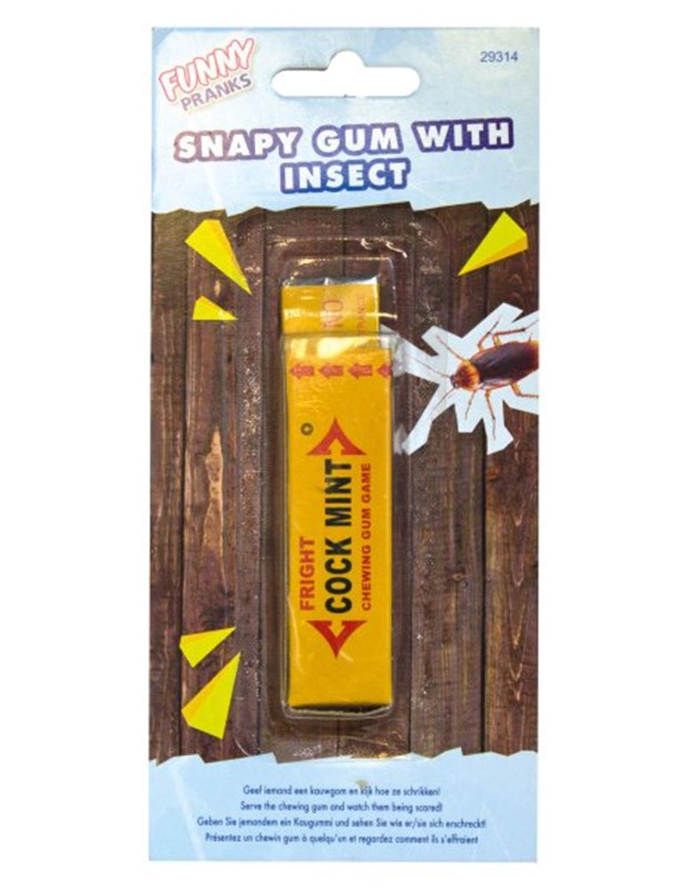 Funny Joke Snappy Gum with Insect