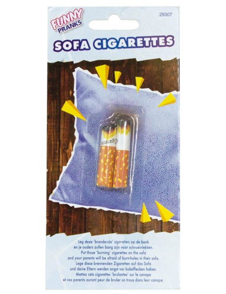 Funny Joke Cigarette Burning Sofa