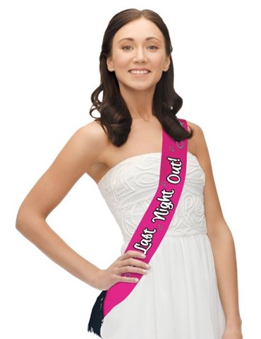 Hen Party Sash Pink Polyester