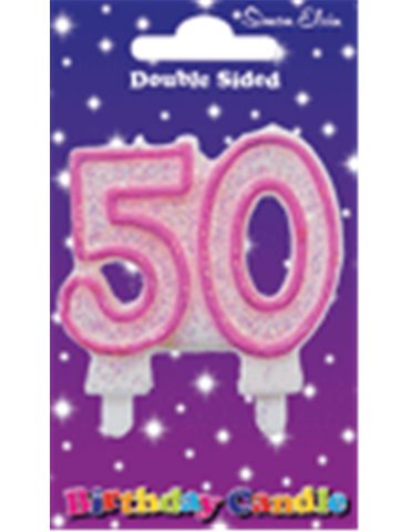 Candle Milestone  - Number 50 P