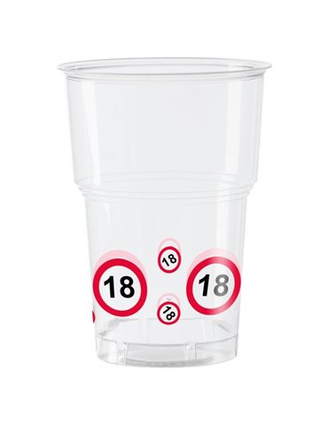 Traffic Sign 18th Birthday Cups 10's