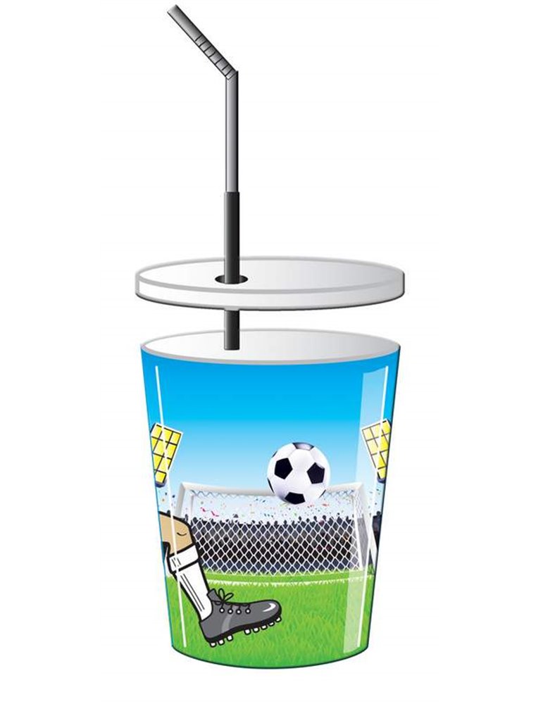 Football Party Cups 4 in Packet