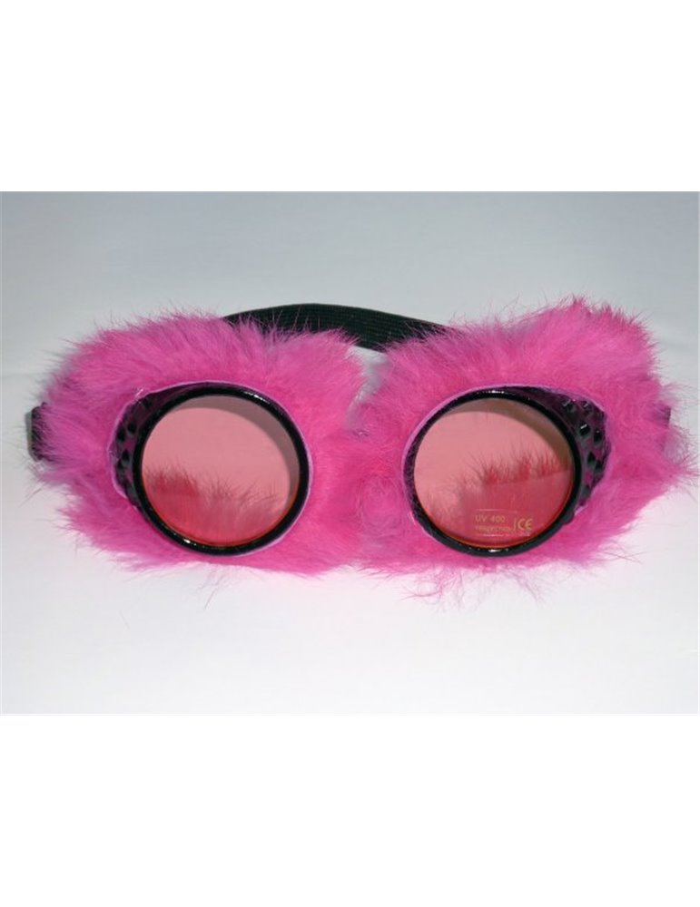 Party Glasses Fur Lined Pink