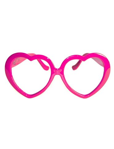 Party Glasses Shape Heart Pink