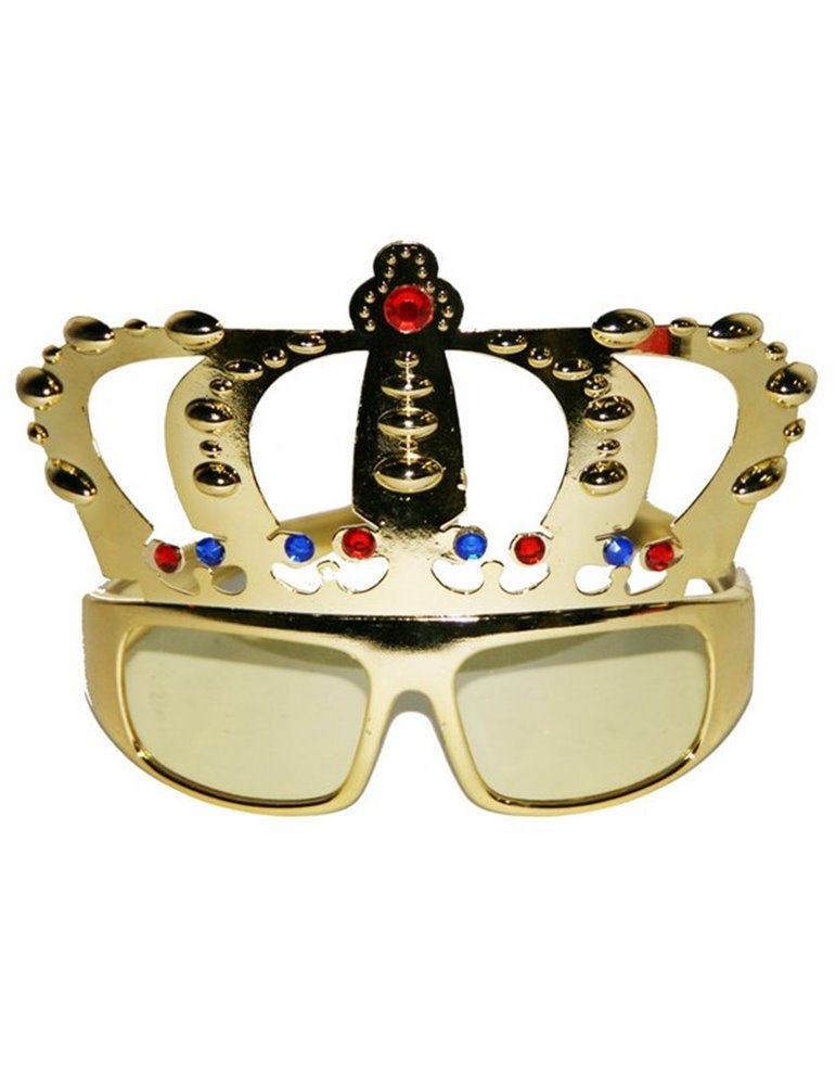 Party Glasses Crown Gold