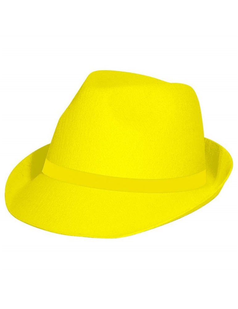 Hat Trilby Neon Yellow