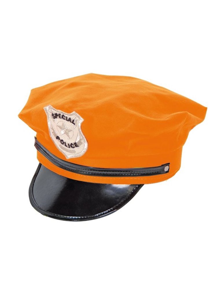 Hat Police Neon Orange