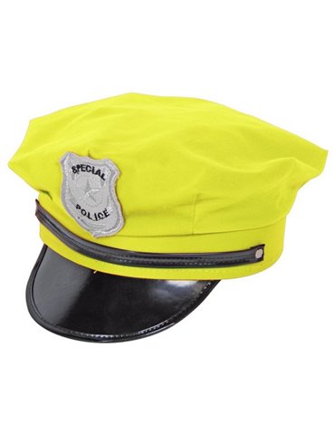 Hat Police Neon Yellow