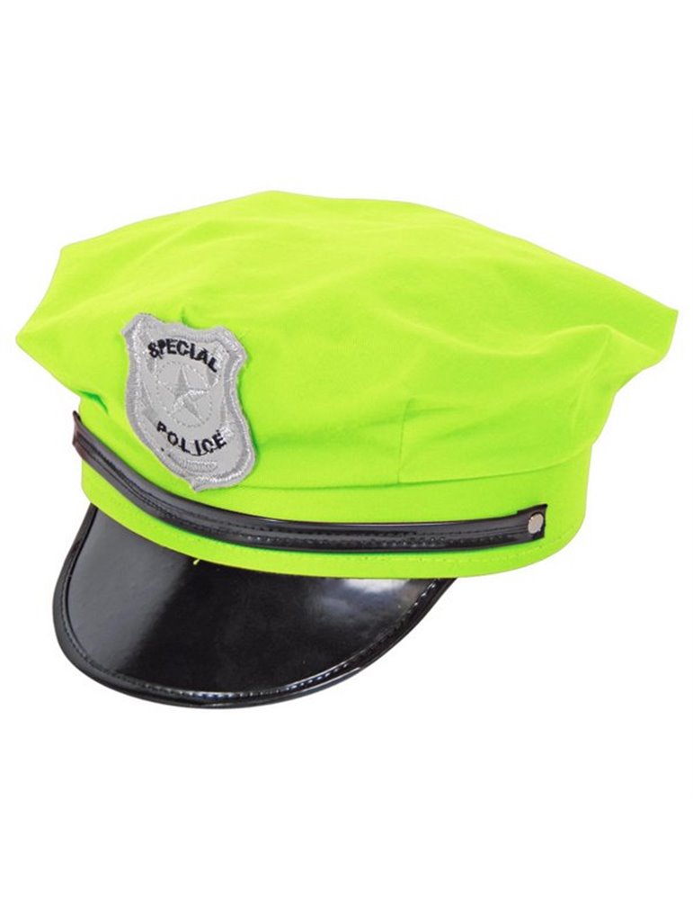 Hat Police Neon Green