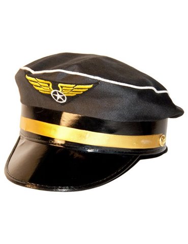 Hat Pilot Blue & Gold Band