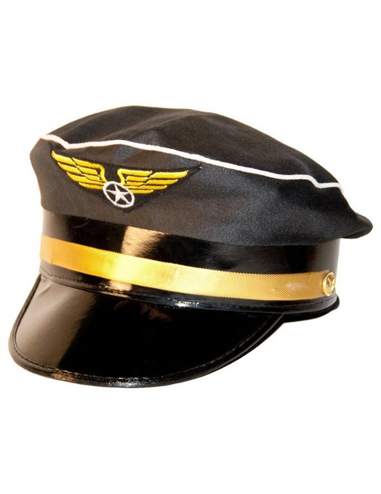 Hat Pilot Blue & Gold Band