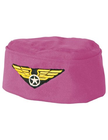 Hat Air Stewardess Cap Pink