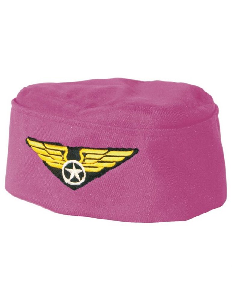 Hat Air Stewardess Cap Pink