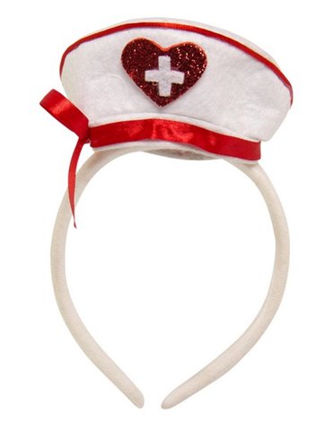 Tiara Nurse Hat with Ribbon