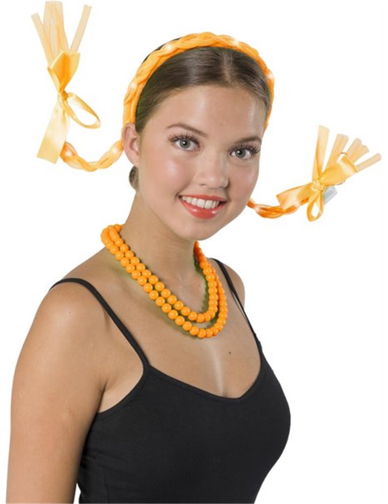 Tiara Hair Braids Neon Orange