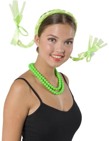 Tiara Hair Braids Neon Green