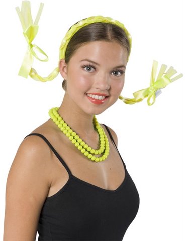 Tiara Hair Braids Neon Yellow