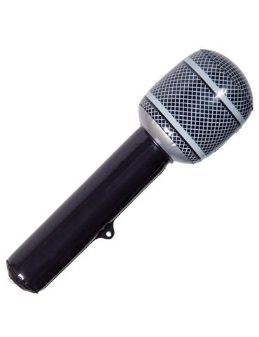 Inflatable Microphone Black