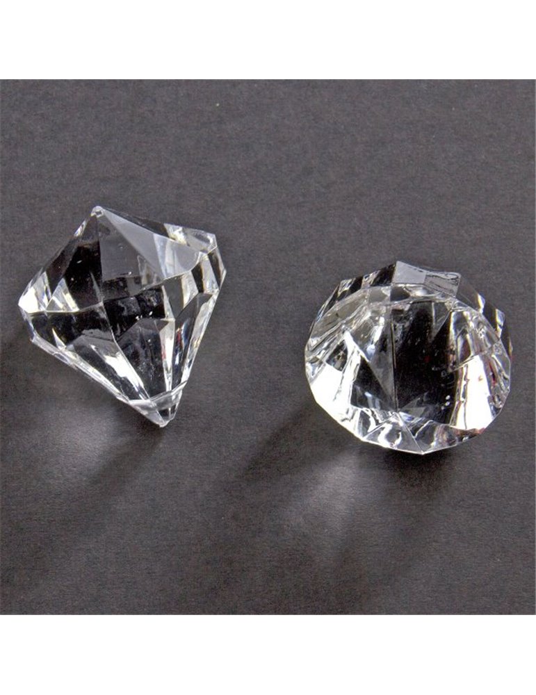 Party Diamonds Clear 30mm