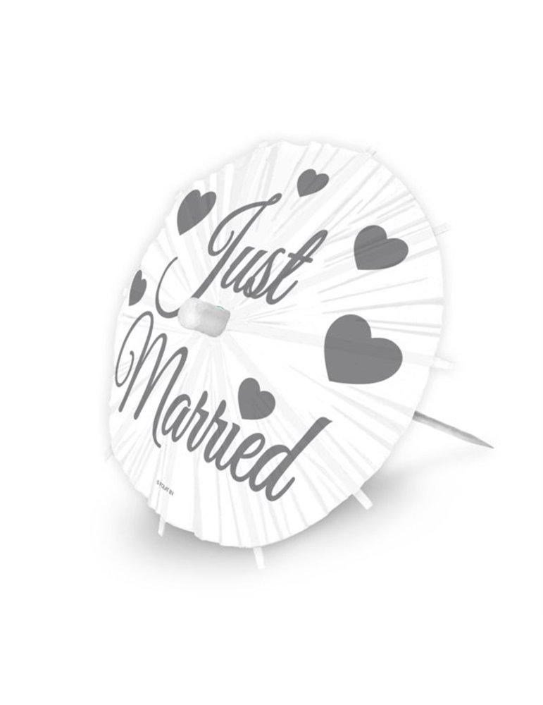 Wedding Picks  Parasol Just Married 8s