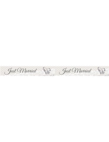 Just Married Decoration Marking Tape 15m