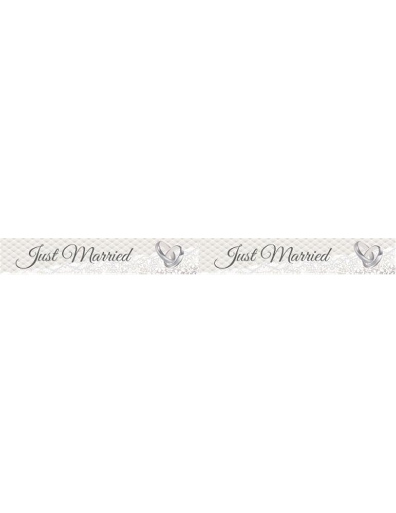 Just Married Decoration Marking Tape 15m