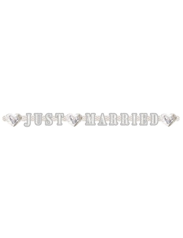 Bunting Just Married Letter Banner