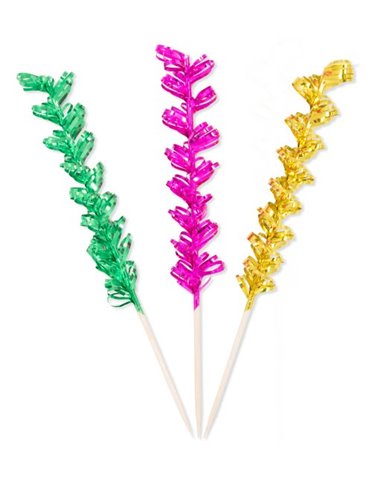 Picks to party Foil Twist 15cm 8's