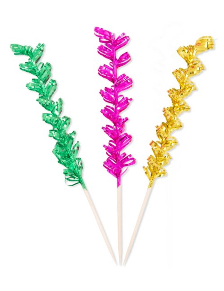 Picks to party Foil Twist 15cm 8's