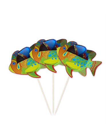 Picks to party Tropical Fish 15cm 8's