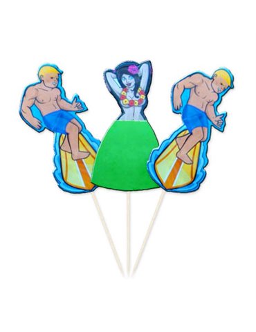 Picks to party Hawaii Boy/Girl 15cm 8's