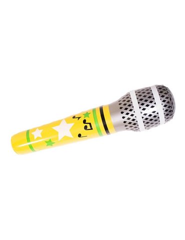 Inflatable Microphone Mega Asstd 86cm