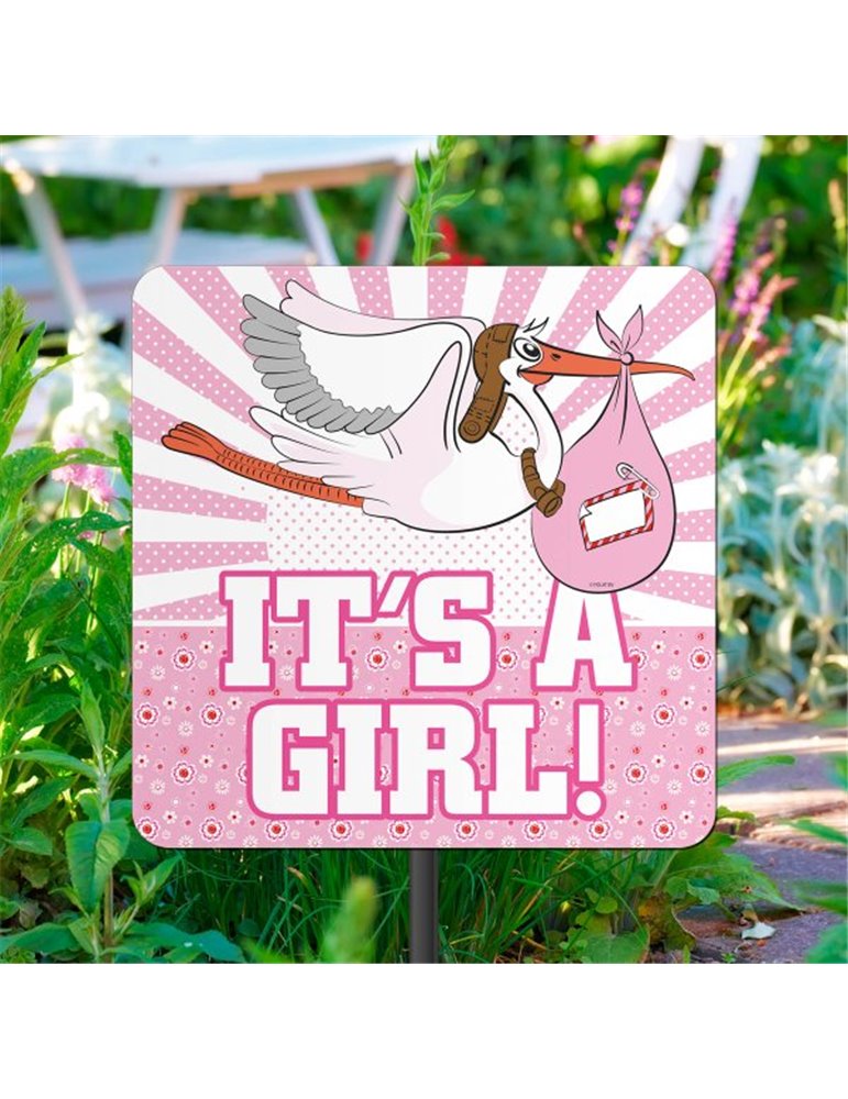 New Arrival It's a Girl Garden Sign