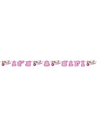 New Arrival Its a Girl Letter Banner 3m